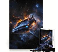 Puzzle de 1000 pièces représentant Une Baleine Un Magnifique Animal Fantastique idéal pour Les Adolescents stimule la mémoire apaise l'esprit et Offre Un Divertissement sans Couture Parfait pour Noël