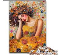 Puzzle de 1000 pièces représentant Une Belle Femme endormie, idéal pour Les Adultes, avec Affiche et fiche de Questions-réponses (50x75cm)