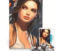 Puzzle de 1000 pièces représentant Une Belle Jeune Fille, Jeu de réflexion, décoration intérieure, avec des pièces de Formes aléatoires Parfaitement emboîtables 50x75cm