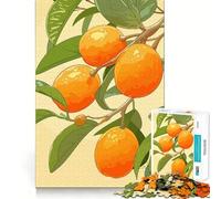 Puzzle de 1000 pièces représentant Une Branche d'oranger, idéal pour Adultes Stimule la mémoire, Passe-Temps à la Maison, Bords Nets, Cadeau élégant (38x52cm)
