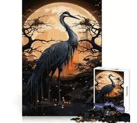 Puzzle de 1000 pièces représentant Une Cigogne Noire Ancienne, idéal pour Les Adolescents, pour Une clarté d'esprit optimale, Un Passe-Temps Confortable et Un Cadeau Parfait pour Les fêtes (38x26cm)