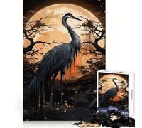 Puzzle de 1000 pièces représentant Une Cigogne Noire Ancienne, idéal pour Les Adolescents Stimule la mémoire, Offre Une évasion reposante et constitue Un Cadeau de Noël Parfait (50x75cm)