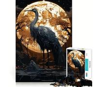 Puzzle de 1000 pièces représentant Une Cigogne Noire, idéal pour Les Adolescents Jeu Intelligent et divertissant Image à Assembler Joli Cadeau (50x75cm)