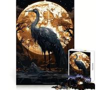 Puzzle de 1000 pièces représentant Une Cigogne Noire, idéal pour Les Adolescents Jeu Intelligent et divertissant Image à Assembler Joli Cadeau (50x75cm)