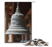 Puzzle de 1000 pièces représentant Une Cloche de Temple Antique idéal pour Les Couples et Les Adolescents de 14 Ans et Plus (38 x 26 cm).