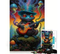 Puzzle de 1000 pièces représentant Une créature lézard fantaisiste pour Adultes Jeu de réflexion Amusant avec Technologie de découpe Laser avancée Défi Stimulant pour Passer Le Temps (38x26cm)