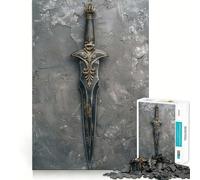 Puzzle de 1000 pièces représentant Une dague de Ninja Antique Jeu de réflexion et d'exercice,Assemblage précis sans espaces,défi cérébral interactif pour la Maison (38x52cm)