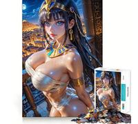 Puzzle de 1000 pièces représentant Une déesse égyptienne Sexy, idéal pour Adultes et Adolescents Jeu de réflexion et de Loisirs Bords précis Décoration Murale 38x52cm