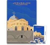 Puzzle de 1000 pièces représentant Une église de Jérusalem,en Palestine Idéal pour Les Adolescents,ce Jeu ludique et Stimulant favorise Le développement cognitif Un Cadeau Original et attentionné