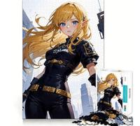 Puzzle de 1000 pièces représentant Une Elfe d'anime Jeu Amusant et Facile à Transporter (38x52cm) Pièces nettes et sans bavures