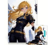 Puzzle de 1000 pièces représentant Une Elfe d'anime,Jeu cognitif Amusant,découpe de Haute précision,Cadeau Unique pour soulager Le Stress (50x75cm)