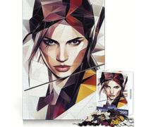 Puzzle de 1000 pièces représentant Une Femme au Portrait géométrique, idéal pour Les Adolescents clarté d'esprit, détente et Divertissement Cadeau saisonnier Parfait (38x26cm)