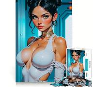 Puzzle de 1000 pièces représentant Une Femme d'anime de Science-Fiction, idéal pour Adultes Renforce la mémoire, Loisirs et Divertissement Qualité supérieure, Cadeau élégant (38x26cm)