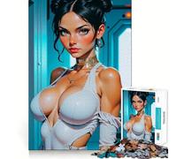 Puzzle de 1000 pièces représentant Une Femme d'anime de Science-Fiction pour Adolescents Renforce la mémoire, Passe-Temps apaisant, Cadeau Festif de qualité (50x75cm)