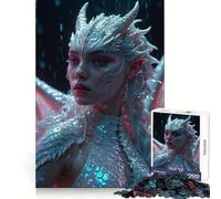 Puzzle de 1000 pièces représentant Une Femme Hybride Dragon Sexy, idéal pour Adultes Jeu Intelligent et ludique, Parfait pour renforcer Les Liens familiaux Bords Lisses 50x75cm