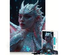 Puzzle de 1000 pièces représentant Une Femme Hybride Dragon Sexy, pour Adultes, Smart Reason Toy Group Joy, Bords Lisses, œuvre d'art 38x52cm