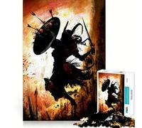 Puzzle de 1000 pièces représentant Une Femme Viking Berserker Jeu de Concentration mentale,découpe de précision,Bords Lisses,Jeu de Construction de Liens significatifs (50x75cm)