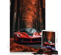 Puzzle de 1000 pièces représentant Une Ferrari Rouge, Un modèle Difficile réaliser pour Adultes Améliore la mémoire, détend l'esprit et Offre Un Cadeau élégant aux Bords Nets (38x26cm)