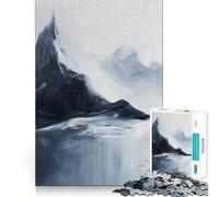 Puzzle de 1000 pièces représentant Une Figure Solitaire au Sommet d'une Montagne, idéal pour Les Adolescents Jeu de logique et de réflexion, apaisant et aux découpes précises Cadeau Parfait (38x52cm)