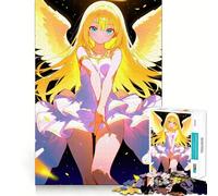 Puzzle de 1000 pièces représentant Une Fille Ange aux Ailes dorées (38x52cm) pour Adultes Jeu de mémoire,Assemblage sécurisé et Solide Un Jeu Stimulant Qui favorise la création de Liens significatifs