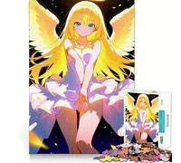 Puzzle de 1000 pièces représentant Une Fille Ange aux Ailes dorées (50x75cm) pour Adolescents activité ludique et stimulante,de Haute précision et de détente mentale