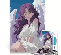 Puzzle de 1000 pièces représentant Une Fille Ange d'anime,idéal pour Les Adolescents entraînement de la mémoire,Jeu Amusant,Assemblage Facile et Relaxant,activité de Groupe relaxante 38x26cm