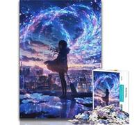 Puzzle de 1000 pièces représentant Une Fille animée Japonaise pour Adolescents Jouet éducatif et éducatif, idéal comme Cadeau pour Toute la Famille (38x26cm)