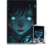 Puzzle de 1000 pièces représentant Une Fille aux Yeux Brillants,inspiré des animés Jeu éducatif pour Adolescents,idéal pour développer Leurs compétences et Leur créativité Cadeau Parfait