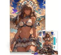 Puzzle de 1000 pièces représentant Une Fille d'anime angélique Un Jeu créatif et Stimulant,sans pièces détachées,idéal pour Partager Un Moment privilégié en Famille (38x52cm)