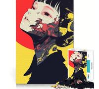 Puzzle de 1000 pièces représentant Une Fille d'anime au Design Abstrait Jeu de réflexion Découpe Experte Artisanat Fascinant pour Les Moments de détente (38x52cm)
