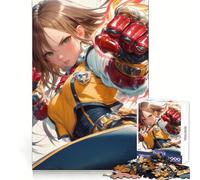 Puzzle de 1000 pièces représentant Une Fille d'anime au Poing de feu, idéal pour Adultes Stimule l'esprit, Plaisir Facile, Assemblage Solide, Cadeau Festif (50x75cm)