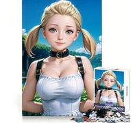 Puzzle de 1000 pièces représentant Une Fille d'anime aux Cheveux blonds Stimule l'esprit, Offre Une expérience Douce et Un Assemblage Parfait (50x75cm)