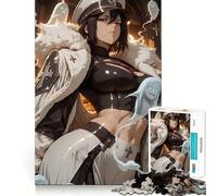Puzzle de 1000 pièces représentant Une Fille d'anime avec des fantômes dans Un décor d'halloween,idéal pour Les Adultes Jeu Stimulant l'esprit,Format Uniforme,pièces précises,Format Voyage