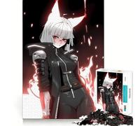 Puzzle de 1000 pièces représentant Une Fille d'anime avec des Oreilles de Renard (38x52cm) Jeu de réflexion Stimulant Maintien Optimal Défi cérébral interactif pour la Maison
