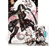 Puzzle de 1000 pièces représentant Une Fille d'anime avec Un Masque de Renard et Une épée 38x52cm Jeu Stimulant,pièces Bien fixées et sans pièces détachées Un défi cérébral interactif pour la Maison
