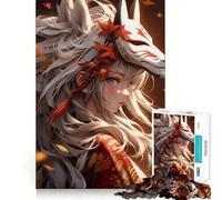 Puzzle de 1000 pièces représentant Une Fille d'anime avec Un Masque de Renard Idéal pour Les Adultes Jeu Amusant et Facile à Assembler Activité familiale Amusante en soirée (38x26cm)