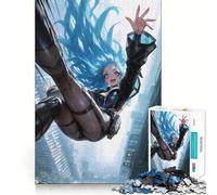 Puzzle de 1000 pièces représentant Une Fille d'anime dans Un Paysage Urbain en Chute Libre,pour Adultes Jeu Amusant et Facile à Assembler Activité familiale idéale pour Les soirées (50x75cm)