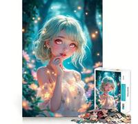 Puzzle de 1000 pièces représentant Une Fille d'anime dans Une forêt enchantée Découpe Laser pour Un Assemblage Parfait et Un Moment de Partage idéal avec Vos Proches (50x75cm)