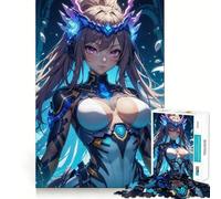Puzzle de 1000 pièces représentant Une Fille d'anime en Armure futuriste,idéal pour Les Adolescents Développe la réflexion,Amusant et Facile à Jouer Taille Uniforme,pièces précises,activité relaxante