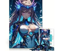 Puzzle de 1000 pièces représentant Une Fille d'anime en Armure futuriste Jeu créatif et Stimulant Assemblage précis,sans pièces détachées Activité idéale pour Partager Un Moment Convivial 38x26cm