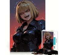 Puzzle de 1000 pièces représentant Une Fille d'anime en colère,idéal pour Les Adolescents Activité ludique et stimulante pour développer Ses capacités mentales Taille Uniforme