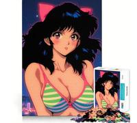 Puzzle de 1000 pièces représentant Une Fille d'anime en Haut de Bikini,idéal pour Les Adolescents Activité de Groupe relaxante et Amusante en intérieur,permettant Un entraînement de mémoire
