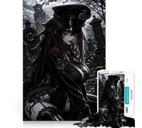 Puzzle de 1000 pièces représentant Une Fille d'anime en Uniforme Militaire Idéal pour Adultes Jeu Amusant et Facile à Assembler Activité familiale Amusante en soirée (38x52cm)