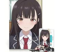 Puzzle de 1000 pièces représentant Une Fille d'anime en Uniforme Scolaire,idéal pour Les Adolescents Un Jeu de mémoire Amusant,Propre et sans Couture,Une activité relaxante à Faire en Groupe 38x52cm
