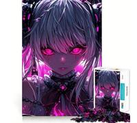 Puzzle de 1000 pièces représentant Une Fille d'anime enchaînée,idéal pour Les Adolescents activité ludique et stimulante de Haute précision,Parfaite pour Une Pause mentale apaisante (38x26cm)