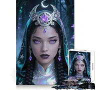 Puzzle de 1000 pièces représentant une fille d'anime idéal pour les adolescents pour développer leur mémoire et leurs compétences Thème Happy Idle Time Bords nets Cadeau parfait pour les fêtes 38x26cm