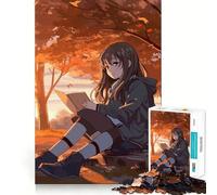 Puzzle de 1000 pièces représentant Une Fille d'anime Mignonne Jeu de réflexion Découpe de Haute précision Défi Amusant pour Passer Le Temps d'attente (38x26cm)
