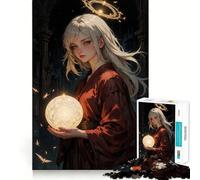 Puzzle de 1000 pièces représentant Une Fille d'anime Mystique, idéal pour Adultes et Adolescents Un Casse-tête Relaxant et Artistique, Un Cadeau attentionné (38x52cm)