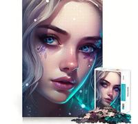 Puzzle de 1000 pièces représentant Une Fille d'anime Mystique, idéal pour Adultes et Adolescents Un Casse-tête Relaxant et Artistique, Un Cadeau attentionné (38x26cm)