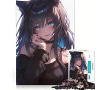 Puzzle de 1000 pièces représentant Une Fille d'anime Mystique, idéal pour Les Adolescents Jeu de réflexion Stimulant et Anti-Stress Cadeau Exceptionnel (50x75cm)